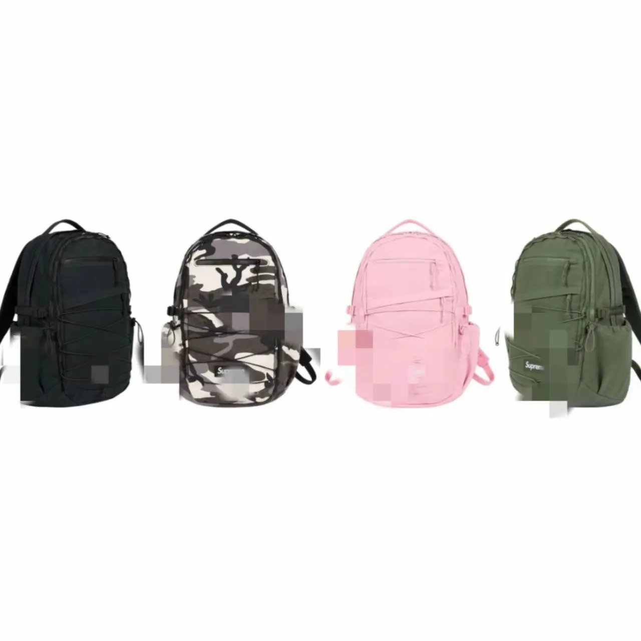 Supreme Camo Pink Green Black Backpack
