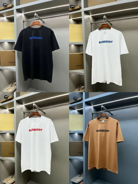 Burberry Logo Print Oversized T-Shirt in Multiple Colors - 3