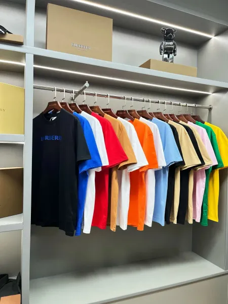 Burberry Logo Print Oversized T-Shirt in Multiple Colors - 4