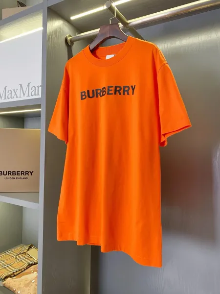 Burberry Logo Print Oversized T-Shirt in Multiple Colors - 8