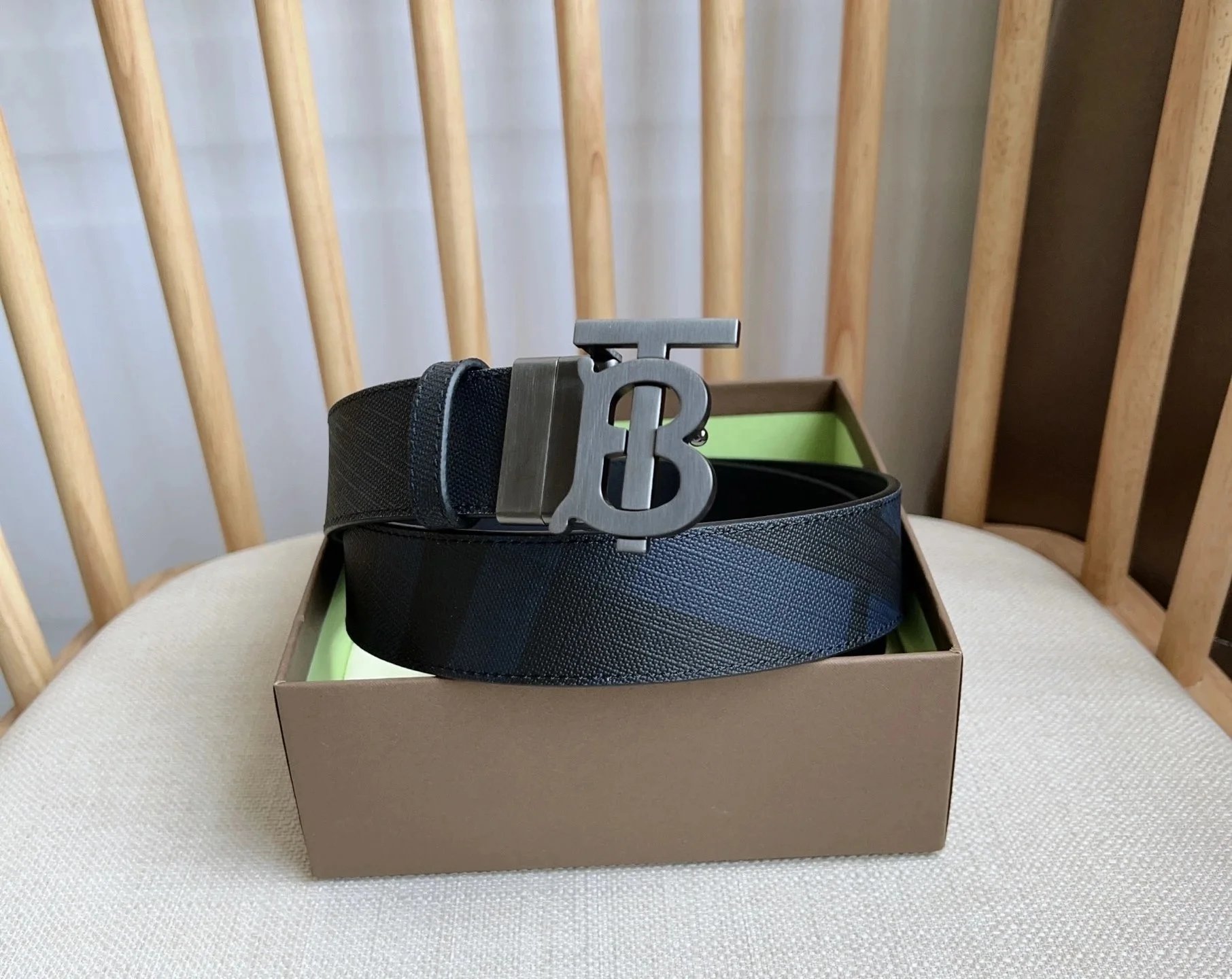 Black TB-Buckle Belt P220(Q221) 35mm - 142530