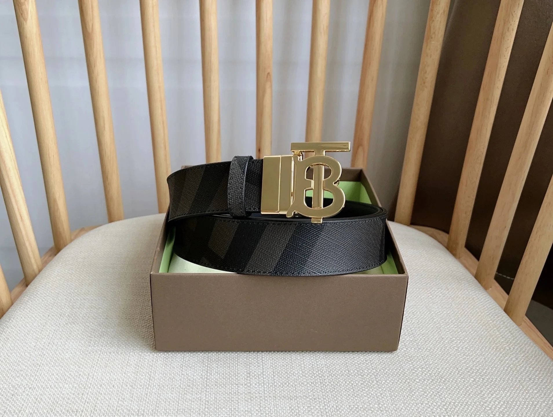 P230-Q490 Black Letter-Buckle Belt - 3.5 cm - LoongBuy spreadsheet - 150190
