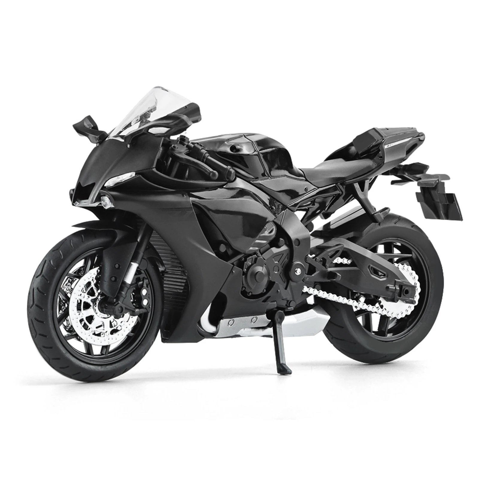 Yamaha YZF-R1 Black Motorcycle Model Electronics