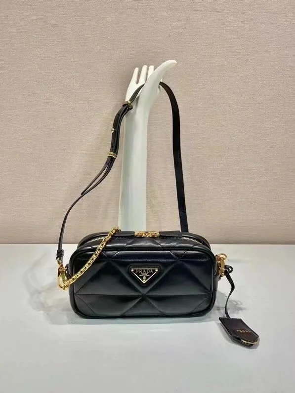 Prada Black Quilted Mini Shoulder Bag - Bag Spreadsheet, Accessory Finds, Bag List, Bag Finds