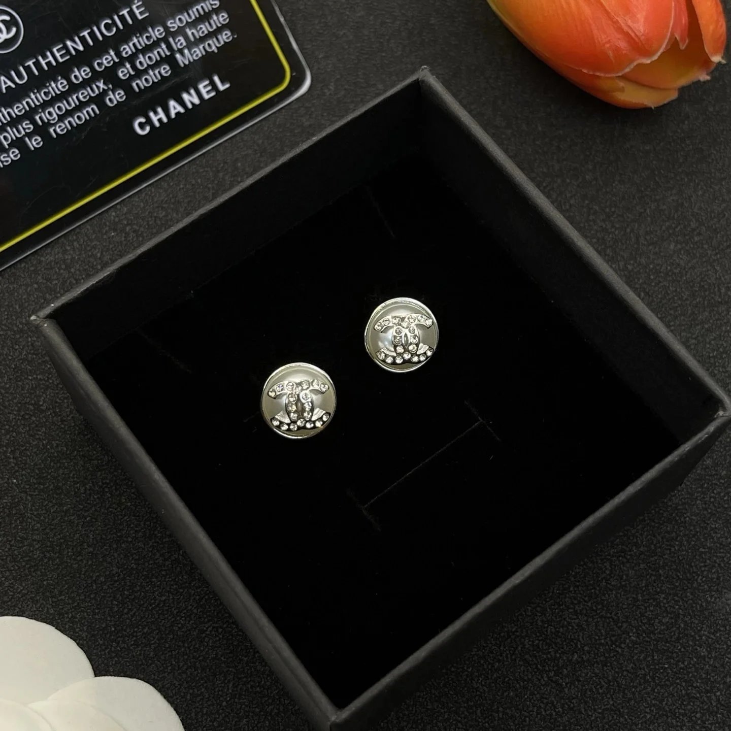 Chanel Silver-Tone Logo Stud Earrings - Jewelry Spreadsheet, Jewelry Finds, Accessory Picks