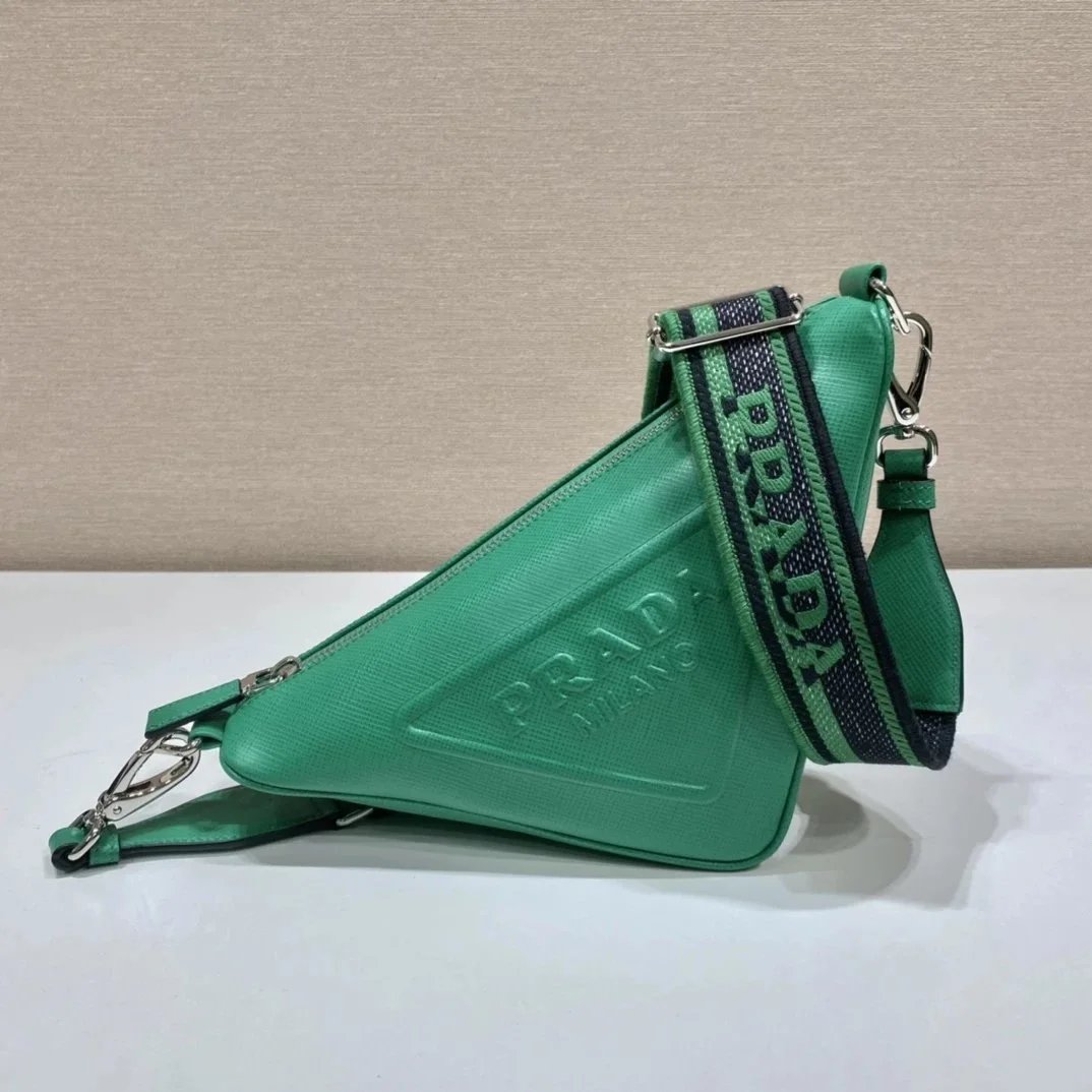 Green Triangle Shoulder Bag P700A(2VH155-2) - Bag Spreadsheet, Bag Picks - 142263