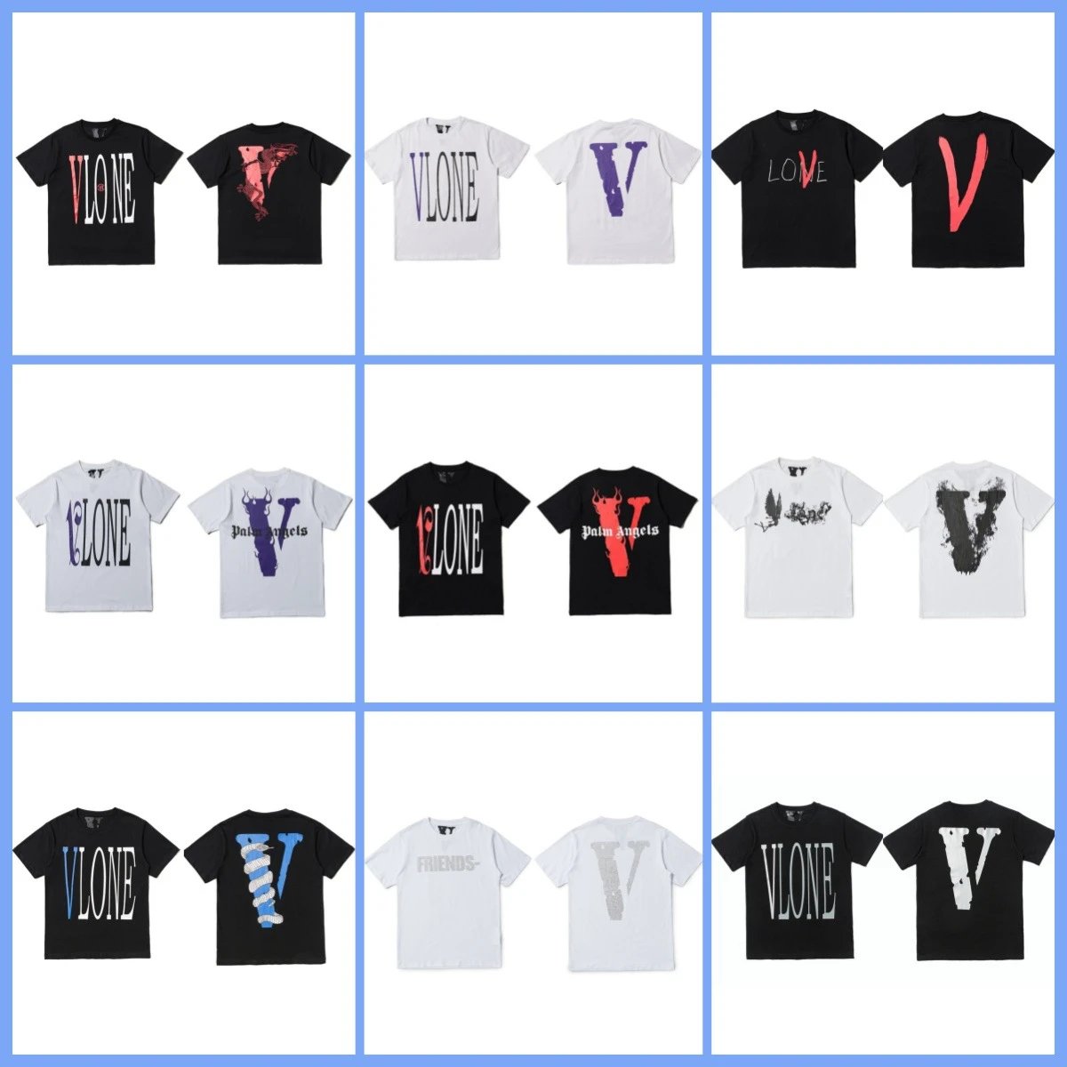 Vlone Black and Whit