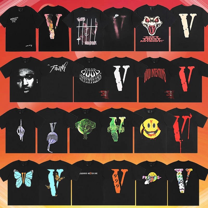 Vlone Black Short Sleeve T-Shirt