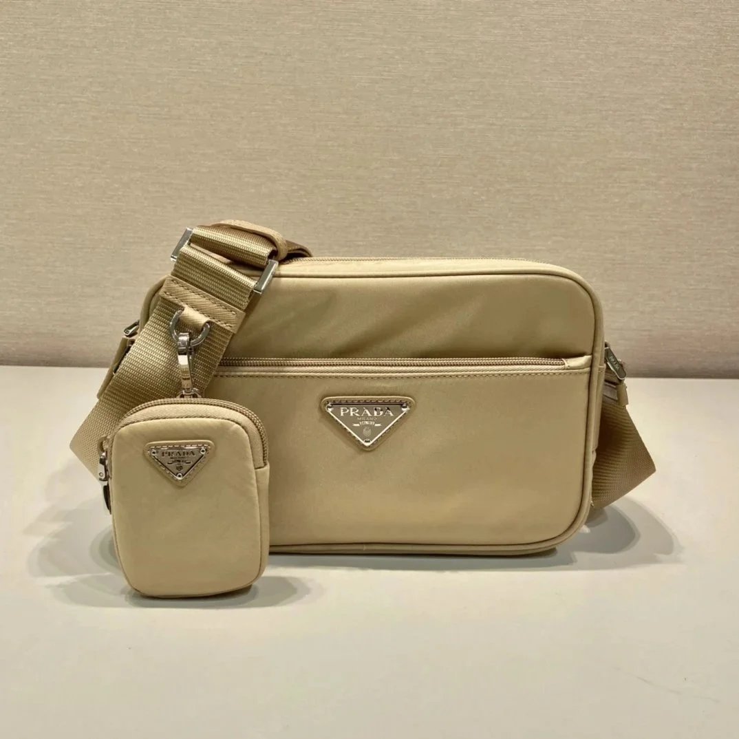 Gold-Tone Crossbody Bag with Pouch P500A(1BC167-2) - Bag Spreadsheet, Bag List, Bag Finds, Accessory Picks, Accessory Finds - 142406