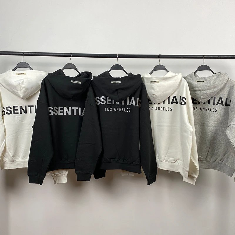Essentials Los Angeles Hoodie in Black, White, and Grey