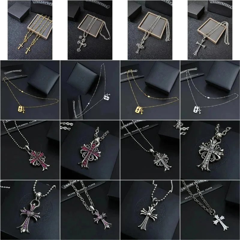 Chr*ome  Hea*rts  necklace - 148042