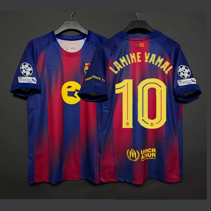 FC Barcelona x UNHCR Lamine Yamal #10 Champions League Jersey