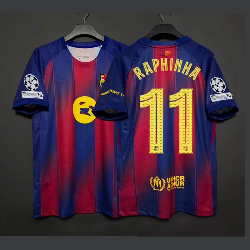 FC Barcelona 2023-24 Champions League Home Jersey - Raphinha #11