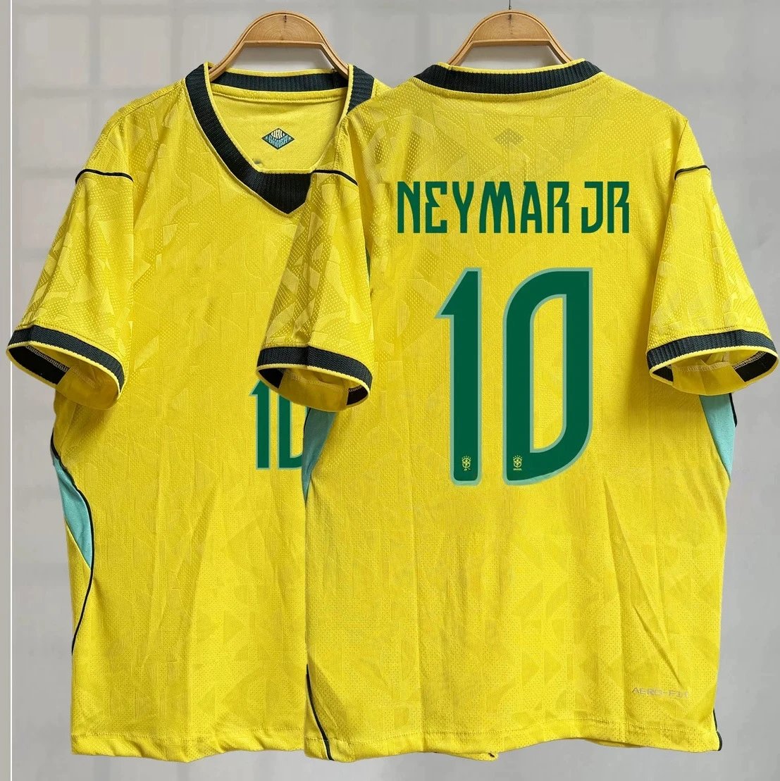 Umbro Brazil National Team Neymar Jr #10 Away Jersey Yellow