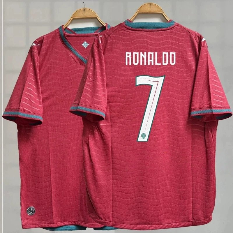 Portugal National Team 2022 World Cup Away Jersey Red Ronaldo #7