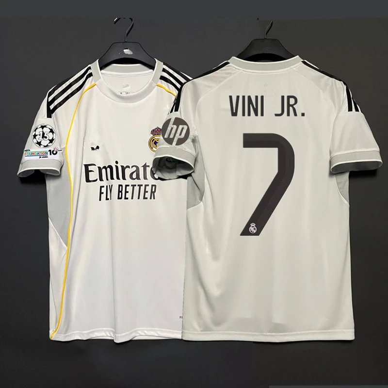Adidas Real Madrid 2023-24 Away Jersey White Vini Jr. #7