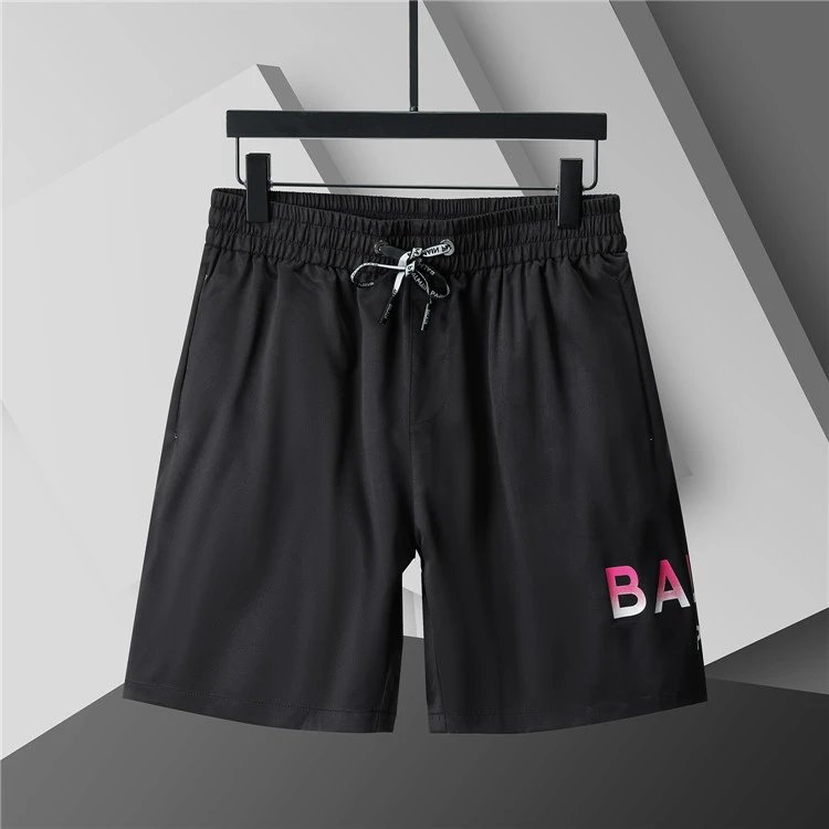 Unbranded Shorts Elastic-Waist Drawstring with Side Letter Print image 1