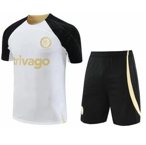 CBF Brazil Training Jersey and Shorts Set Navy with Lime Green Accents - 3