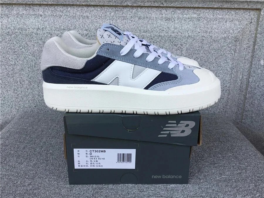 New Balance CT302WA Black and Cream Platform Sneakers Chunky Sneakers - 2