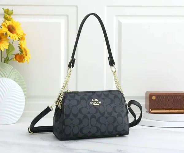 Coach Signature C Mini Shoulder Bag Black - 1