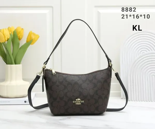 Coach Signature C Convertible Crossbody Bag Brown - 1