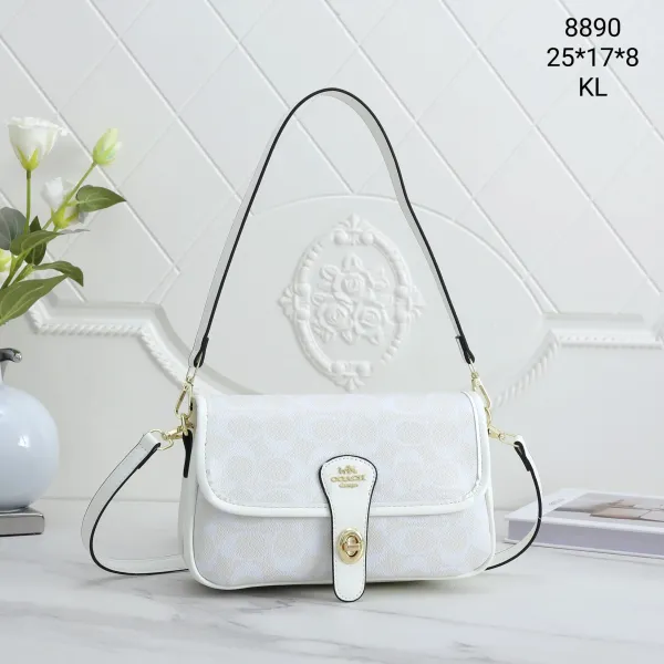 Coach Signature White Crossbody Bag - 1