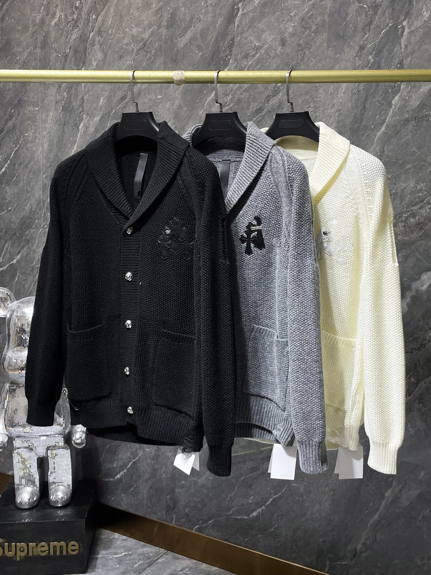 Autumn Winter Ch New Style Banana Collar Wool Leather
