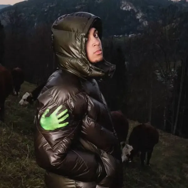 Nike Handprint Puffer Jacket Army Green/Black - 13