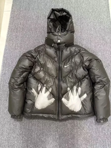 Nike Handprint Puffer Jacket Army Green/Black - 3