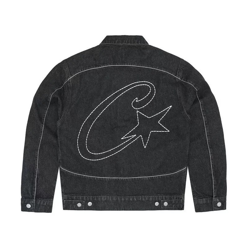 Black denim jacket