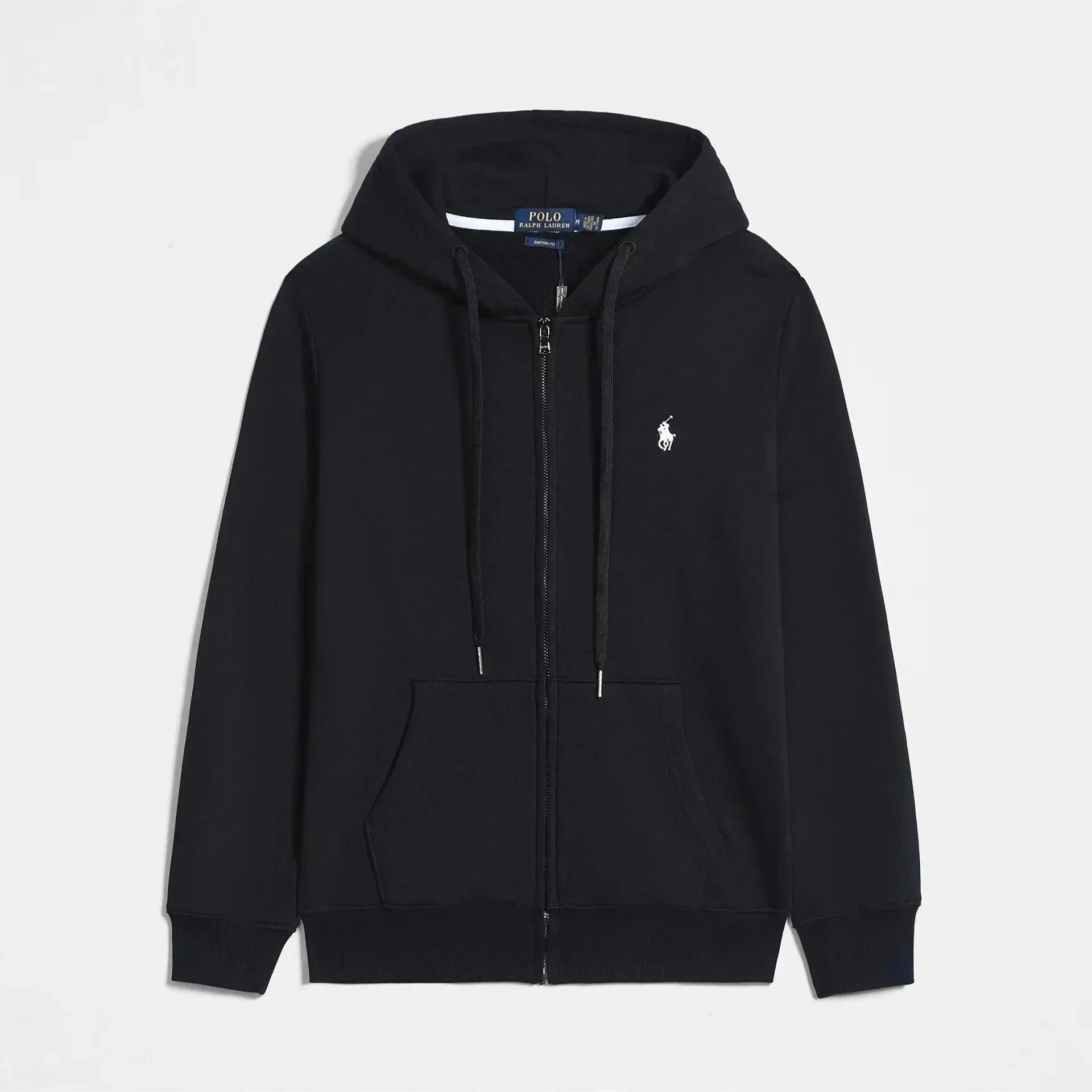 Zipper black (white label)