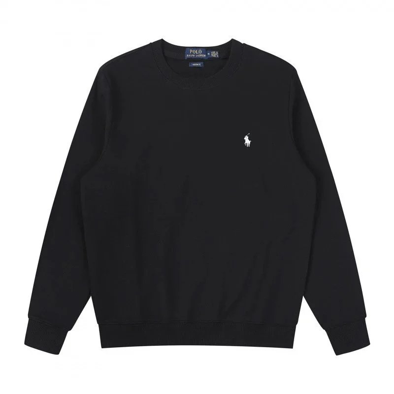 Crew neck black white logo