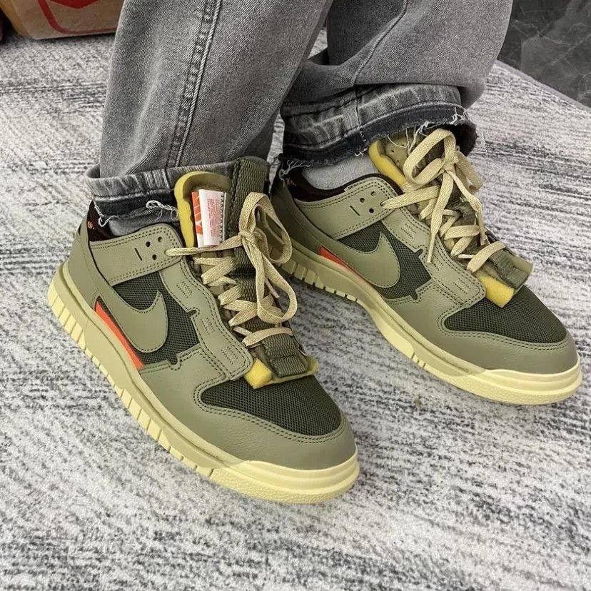 耐克nike鞋子莼原DunkJumbo低帮舒适男女橄榄色通勤休闲情侣板鞋DV0821