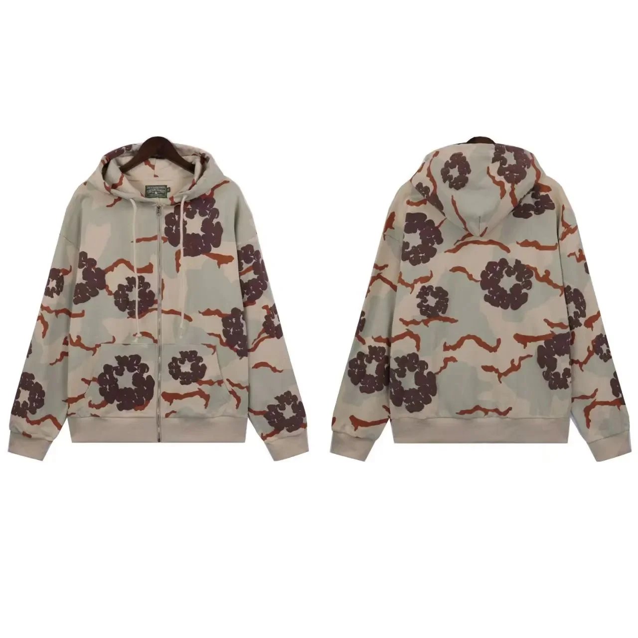 BAPE Floral Camouflage Full-Zip Hoodies — Multiple Colors product photo 2
