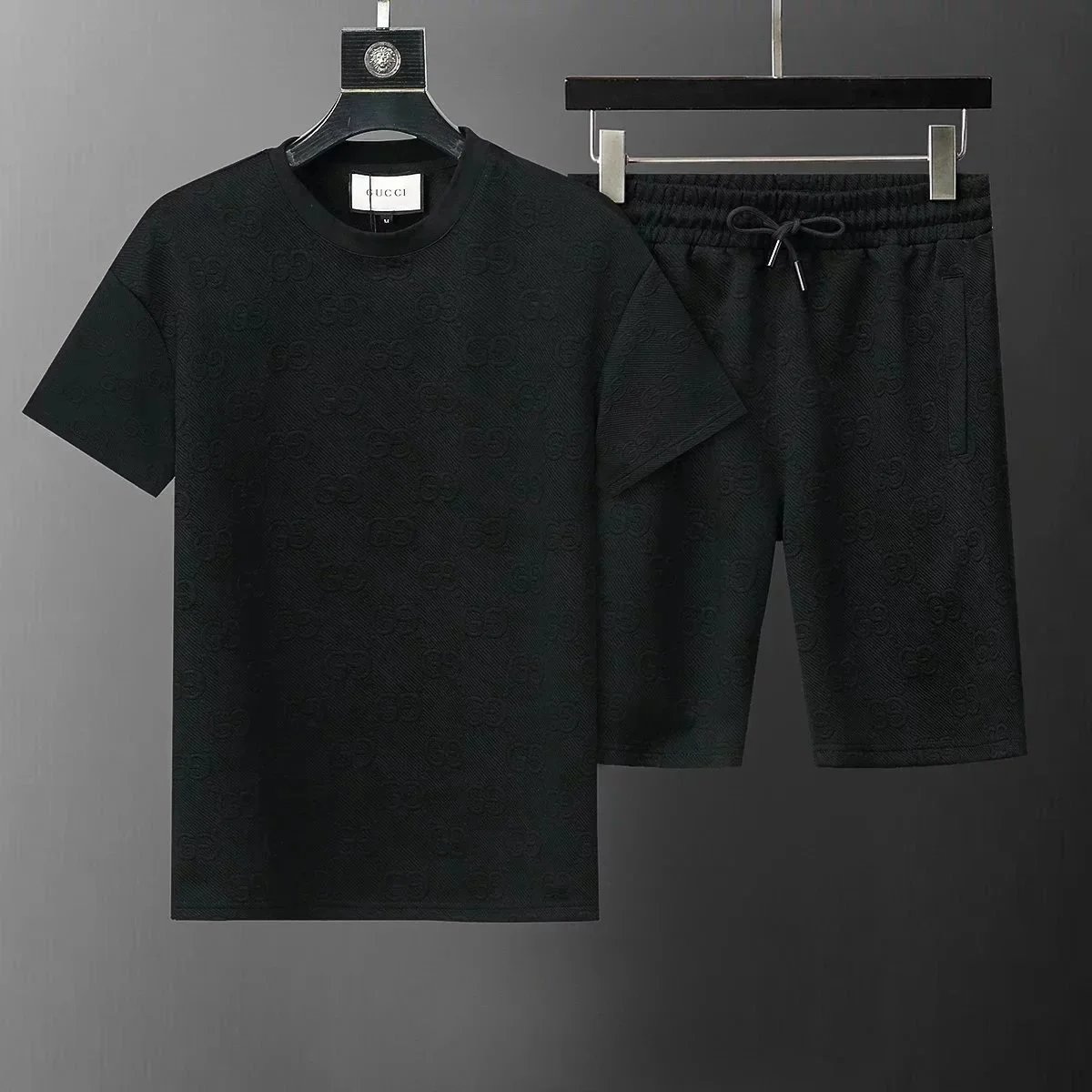 Gucci Men's Embossed GG Monogram T-Shirt and Shorts Set product photo 4