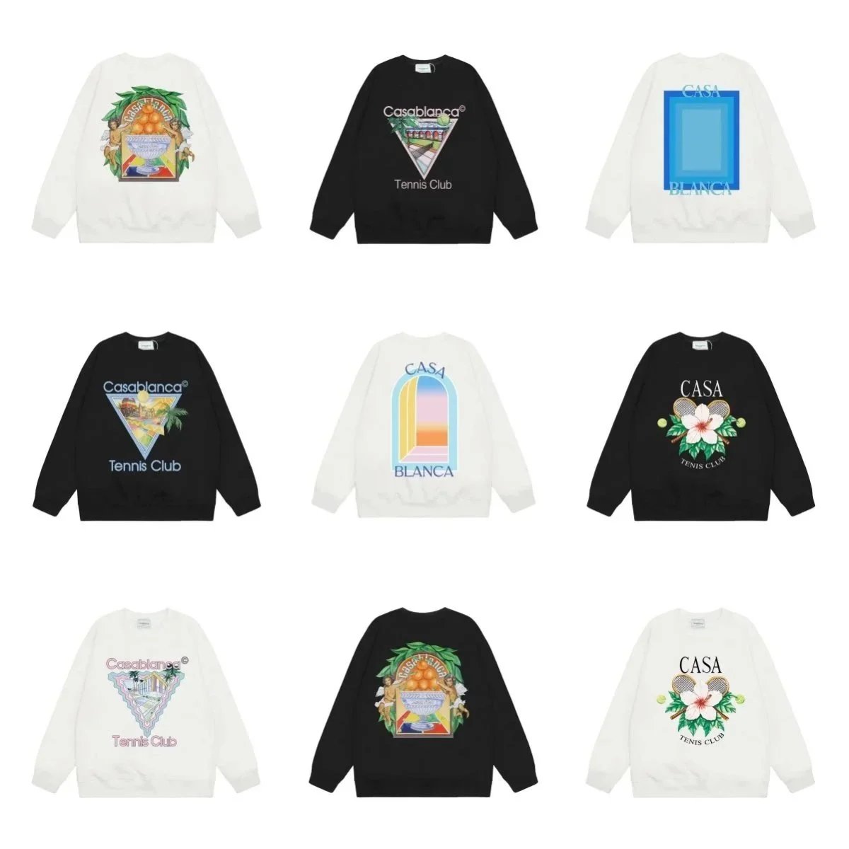 Casablanca Graphic Print Long Sleeve Crewneck Sweatshirt product photo 1