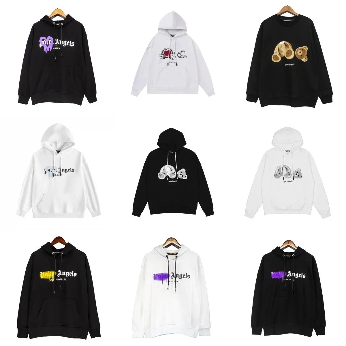 Palm Angels Graphic Print Hoodies and Sweatshirts