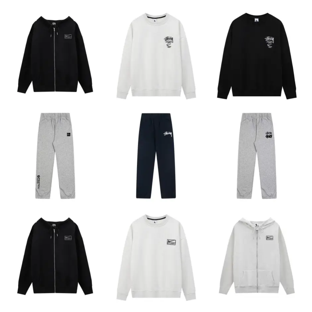 Nike x Stussy Sweatshirt and Sweatpants Set