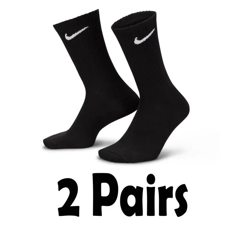 Nike Crew Socks Black White