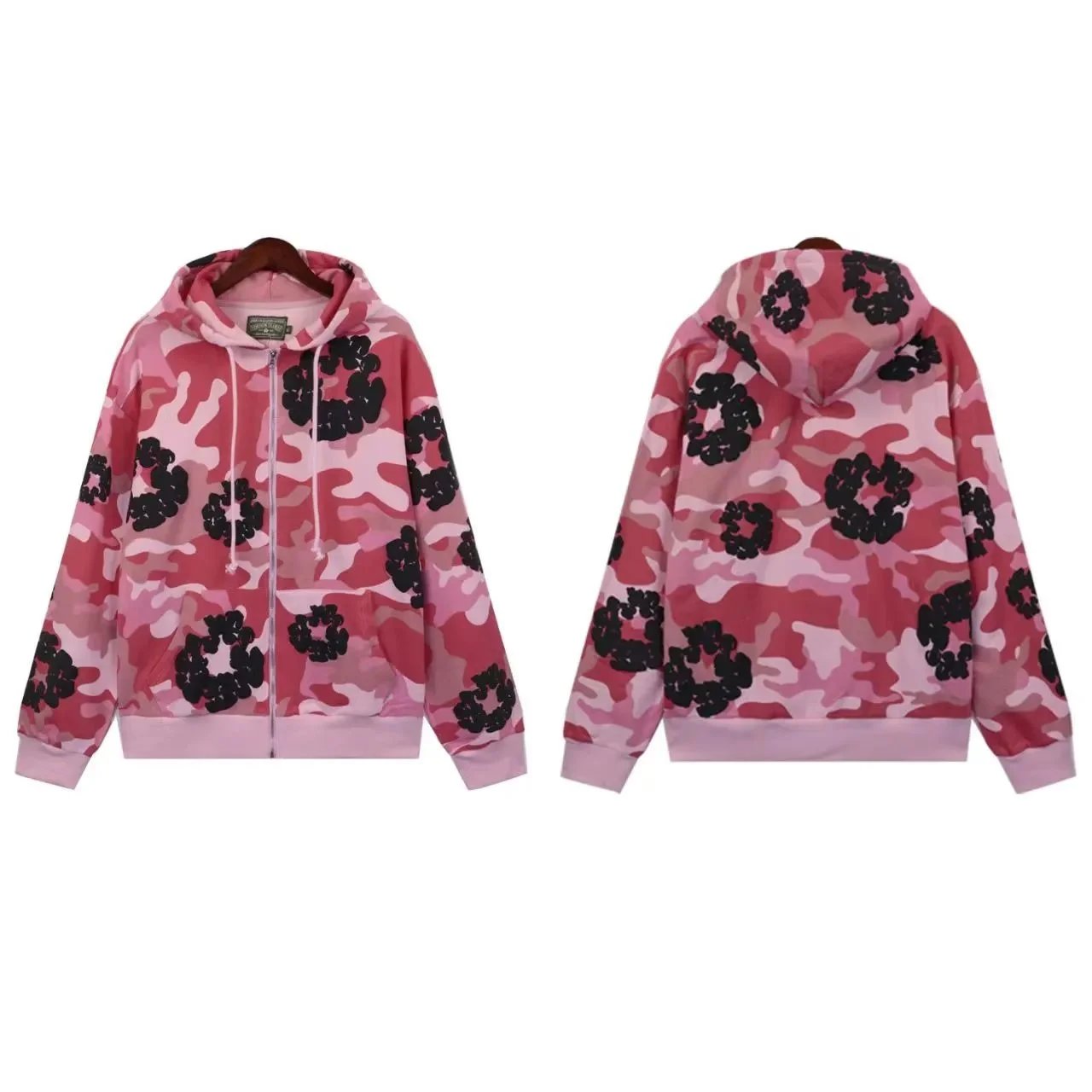 BAPE Floral Camouflage Full-Zip Hoodies — Multiple Colors product photo 3
