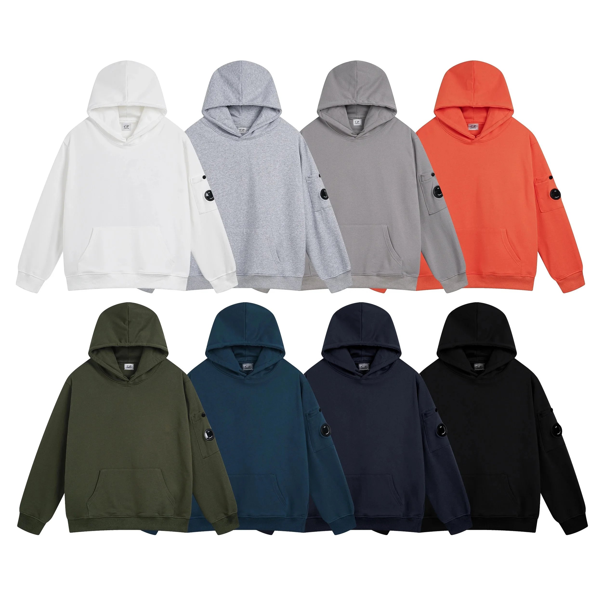 C.P. Company Pullover Hoodie with Sleeve Lens Detail