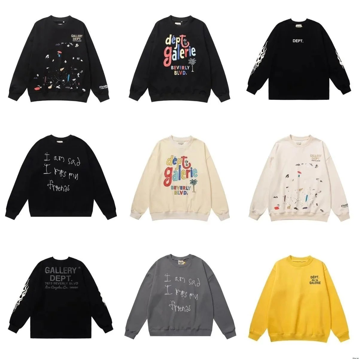 Gallery Dept. Graphic Logo Hoodies — Multiple Colorways product photo 2
