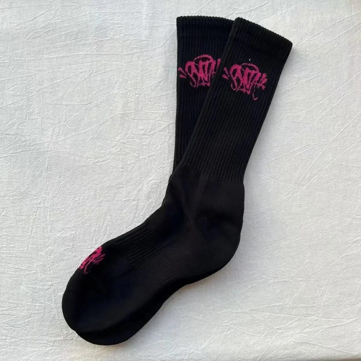 Supreme Black Pink Socks