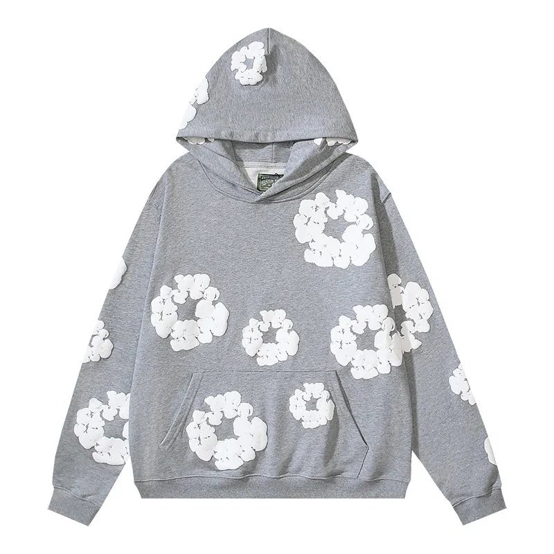 Floral Print Hooded Sweatshirt and Jogger Set Multicolor Casual