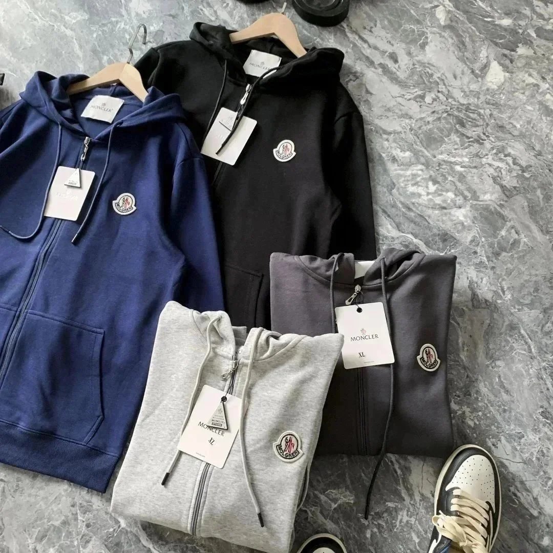 Moncler Hood Zip Up Sweatshirt
