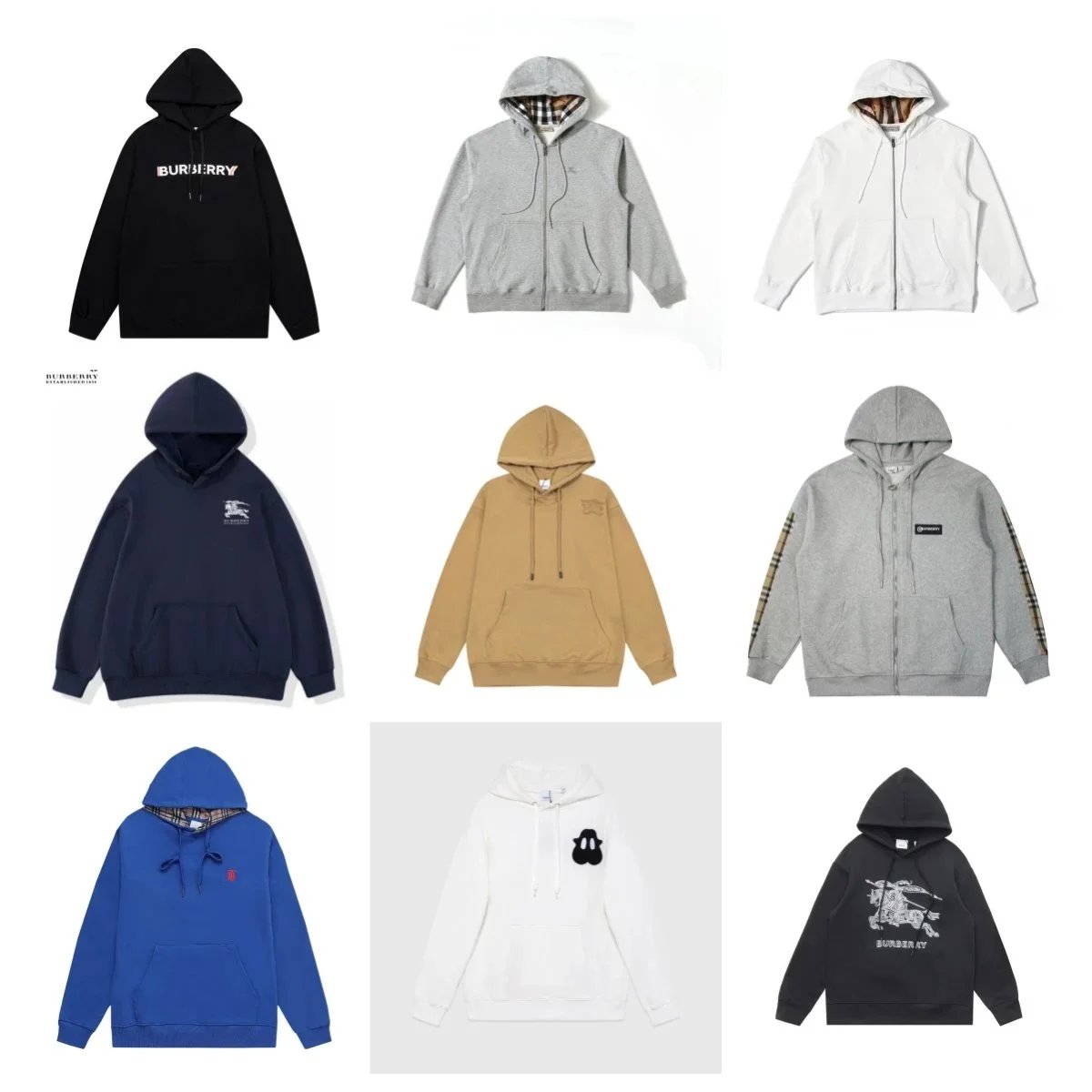 Burberry Casual Crewneck Sweatshirt — L-001