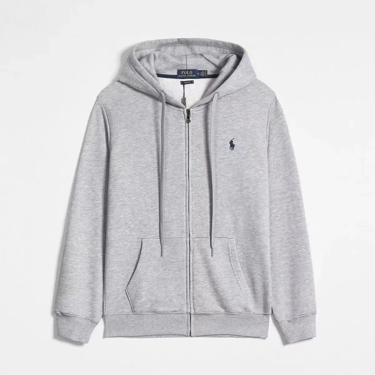 Polo Ralph Lauren Hoodie Jacket Fleece Full-Zip Grey