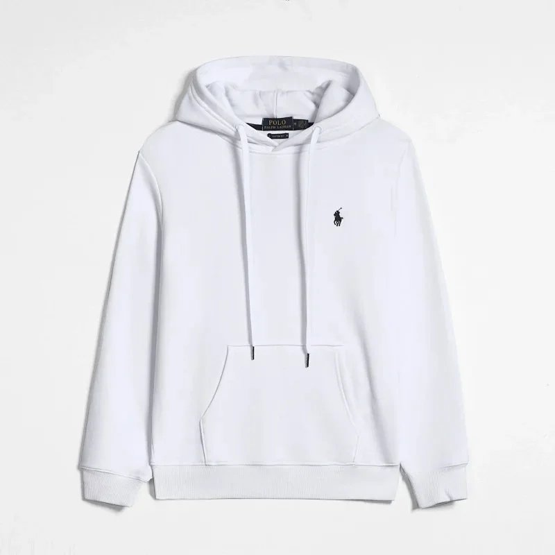 Ralph Lauren White Pullover Hoodie