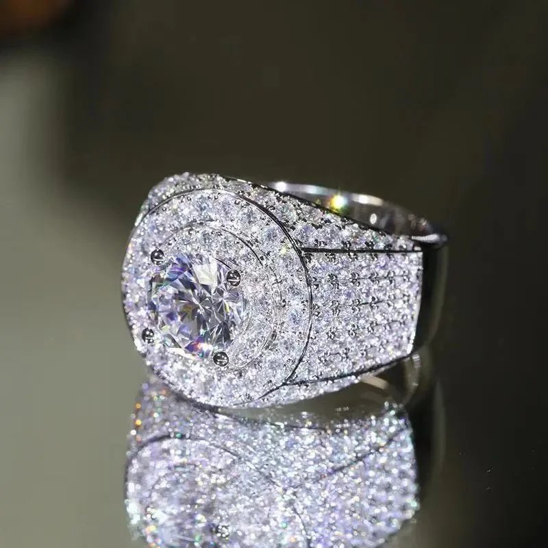 Eternity-Style Tennis Bracelet with Round Cubic Zirconia in Silver-Tone