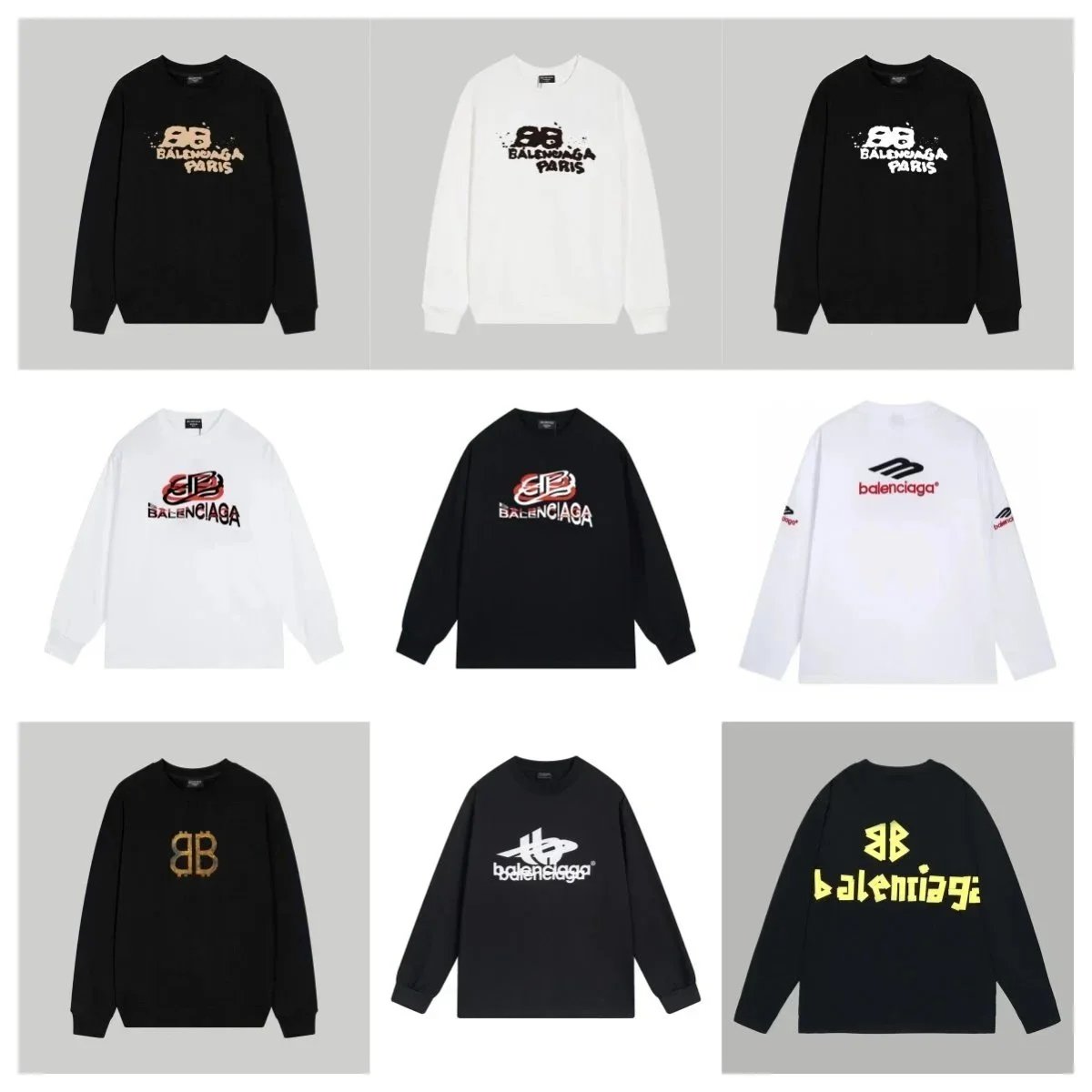 Balenciaga Casual Crewneck Sweatshirt